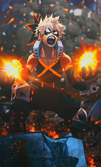 My Hero Academia anime, Bakugou Boku no Hero Academia HD phone wallpaper