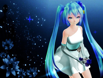 Hatsune Miku, cute, floral, vocaloid, twin tails, long hair, beauty, nice, miku, vocaloids, petals, flower, hatsune, twintails, female, blossom, sexy, sweet, twintail, hot, blue hair, girl, beautiful, anime girl, anime, pretty, twin tail, lovely HD wallpaper