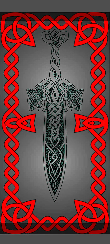 Celtic, red, symbol HD phone wallpaper