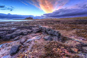 Landscape, Nature, Sunset, Sea, Rocky Shore HD wallpaper
