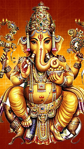 Ganpati Ka, Ganpati, Painting HD phone wallpaper