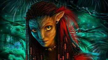 Zoe Saldana As Neytiri Avatar The Way of Water HD wallpaper