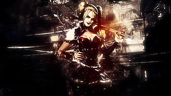 Harley-Quinn-Batman-Arkham-Knight HD wallpaper