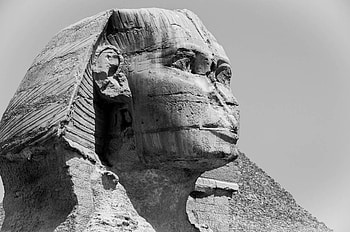 Grayscale , Stock , Great Sphinx of Giza, Egyptian Landmark HD wallpaper