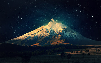 Digital Universe Mountains, digital-universe, nature, galaxy, universe HD wallpaper