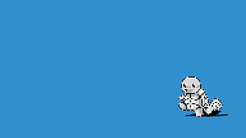 Pixel Cubone on Blue — Pokémon, Pokemon, video game, Squirtle (Pokémon) HD wallpaper