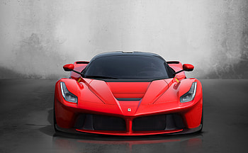Sports car, red, Ferrari LaFerrari HD wallpaper
