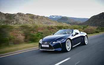 Lexus LC 500 Convertible, , hightway, 2021 cars, ZA-spec, blue cabriolet, 2021 Lexus LC 500, japanese cars, Lexus HD wallpaper