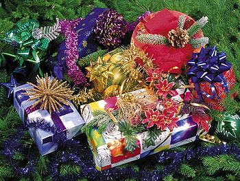 Christmas gif and decoration, decoration, holiday, box, christmas, ball HD wallpaper