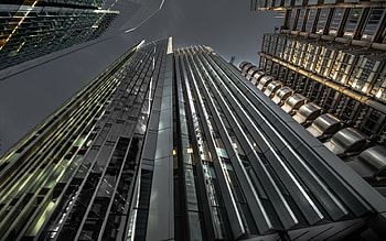 Lime Street, skyscrapers, bottom view, London, modern buildings, business centers, England HD wallpaper