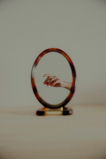 Reflection, Hand, Miscellanea, Miscellaneous, Fingers, Mirror HD phone wallpaper