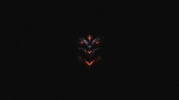 Minimalistic Diablo 3, Gaming artistry, Dark atmosphere, Ethereal HD wallpaper