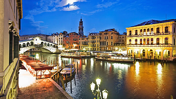 Grand Canal and Rialto Bridge, Venice Italy, KDE store HD wallpaper