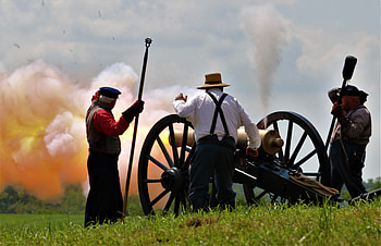 Canon Fire, civil war, military, American Civil War HD wallpaper