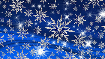 Snowflakes, winter, blue, white, snowflake, texture HD wallpaper