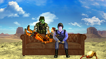 Half-Life: Opposing Force — Adrian Shepard & Gordon man, Half-life, Half-Life: Opposing Force, Adrian Shepard (Half-Life: Opposing Force), Gordon man, Valve Corporation HD wallpaper
