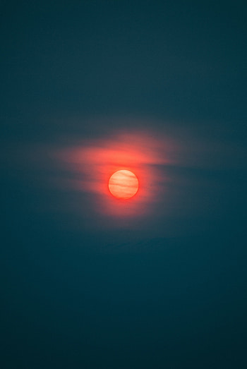 Sunset, dusk, sun, red HD phone wallpaper