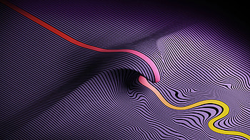 Wavy Lines Abstract, abstract, lines, 3d HD wallpaper