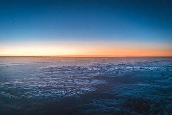 Above clouds, sky, sunset HD wallpaper
