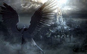 Angel Warrior, wings, angel, dark, warrior HD wallpaper