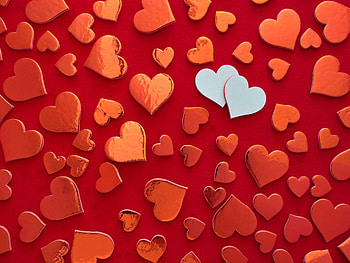 Hearts, Love HD wallpaper