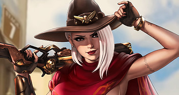 Artwork, fan art, Ashe, Overwatch HD wallpaper