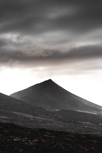 Landscape, Nature, Mountain, Vertex, Top, Grey, Hill, Sullen HD phone wallpaper