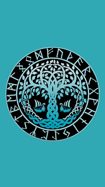Yggdrasil, norse, symbol HD phone wallpaper