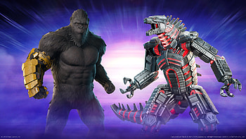 video game, Fortnite, Godzilla, King Kong HD wallpaper