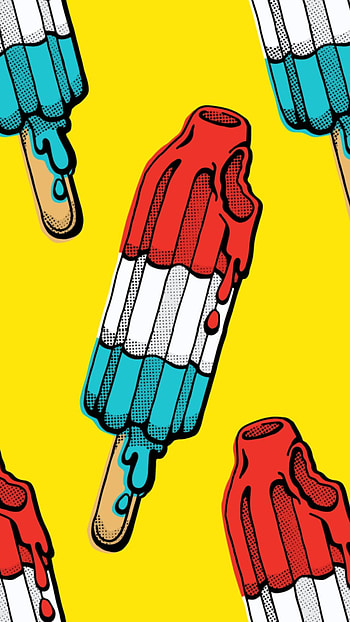 Melting popsicle, popsicle, melt, ice cream HD phone wallpaper