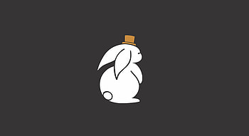 Art, Vector, Hare, Hat HD wallpaper