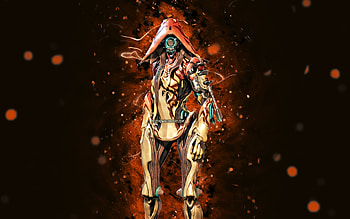 Ivara, , brown neon lights, Warframe, RPG, Warframe characters, Ivara Build, Warframe Builds, Ivara Warframe HD wallpaper