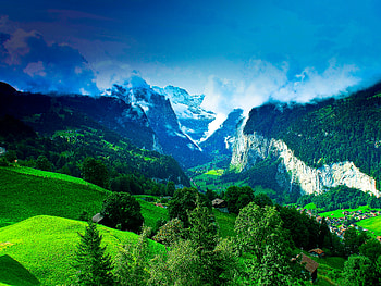 Greenery, , Landscape, , Forest, Mountain, Valley HD wallpaper