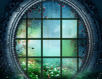 Gothic Window, artist, window HD wallpaper