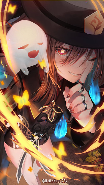 Hu Tao - Genshin Impact - Mobile Anime Board HD phone wallpaper