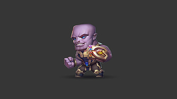 Thanos Cute Art, thanos, artwork, artist, digital-art, supervillain, artstation, superheroes HD wallpaper