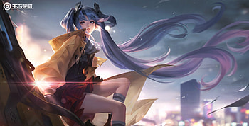 Fantasy girl, cindy feng, fantasy, blue, wind, yellow, girl HD wallpaper
