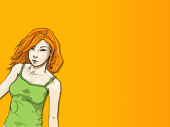 Vector, , Drawing, Girl, T-Shirt HD wallpaper