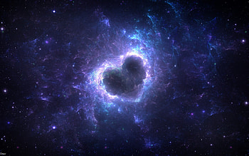 Heart galaxy, blue, galaxy, gorgeous, stars, superb, pink, fantasy, space, luminos, vaporeon lugia krabby, heart HD wallpaper