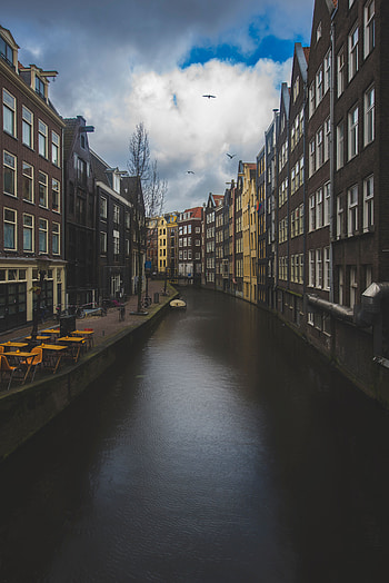 Cities, Architecture, Building, Netherlands, Channel, Amsterdam HD phone wallpaper