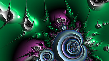 Trippy Psychedelic Fractal, trippy, psychedelic, aesthetic, green, Abstract, fractal, abstract green HD wallpaper