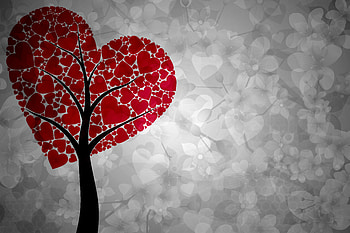 Artistic Heart Tree, love, tree, heart, artist, digital-art HD wallpaper