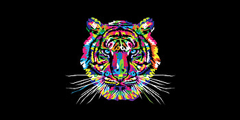 Tiger, muzzle, predator, artwork HD wallpaper
