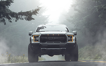 Ford F-150 Raptor, , front view, 2022 cars, fog, SUVs, 2022 Ford F-150 Raptor, american cars, Ford HD wallpaper