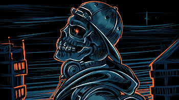 Skull Cap Jacket , skull, artist, artwork, digital-art HD wallpaper
