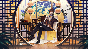 Zhongli Genshin Impact HD wallpaper
