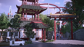 Tivoli Gardens, Completed building project, Rplanetzoo creation HD wallpaper
