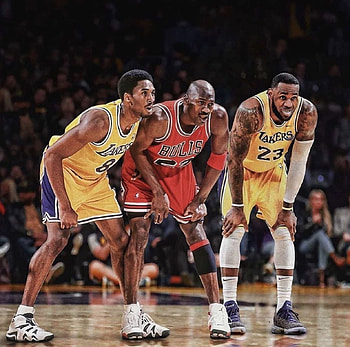 Kobe MJ Lebron. Lebron james, Kobe bryant , Lebron james michael jordan, Kobe Bryant Fadeaway HD wallpaper