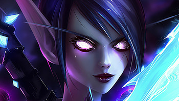 Void elf, Ethereal presence, Unearthly beauty, Mystical essence HD wallpaper