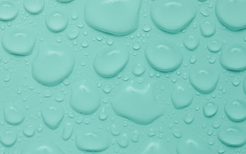 turquoise background with water drops, turquoise water background, water drops background, 3d water drops HD wallpaper